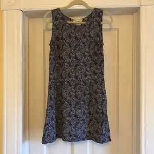 Vintage 90s purple floral print mini sheath dress